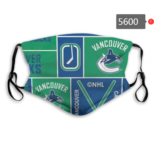 2020 NHL Vancouver Canucks #1 Dust mask with filter